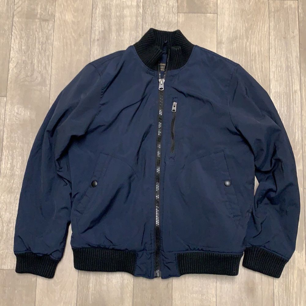Abercrombie & Fitch Navy Blue Bomber Jacket